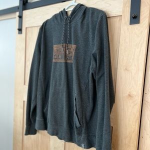 Men’s Large LL Bean Hooded Sweatshirt Dark Gray Charcoal Hoodie